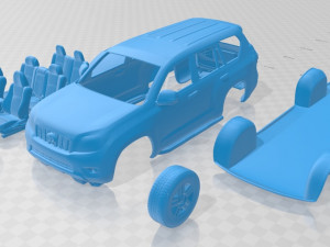 toyota land cruiser prado j150 5 door 2010 printable car Modèles 3D en vedette