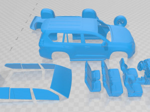 toyota land cruiser prado j150 5 door 2010 printable car 3D प्रिंट मॉडल