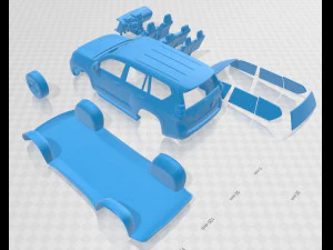 toyota land cruiser prado j150 5 door 2010 printable car 3D Print Model