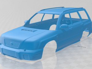 subaru forester s-turbo 2000 printable body car Modelo de impresión 3D