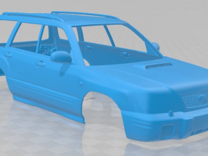 subaru forester s-turbo 2000 printable body car 3D प्रिंट मॉडल