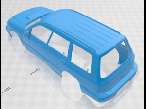 subaru forester s-turbo 2000 printable body car 3D प्रिंट मॉडल