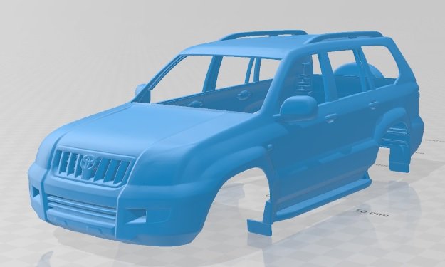 toyota land cruiser prado 120 5 door 2009 printable body car Modèles 3D en vedette .c4d .max .obj .3ds .fbx .stl .blend