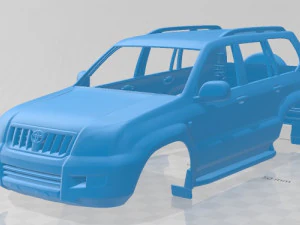 टोयोटा लैंड क्रूजर प्राडो 120 5 डोर 2009 प्रिंट करने योग्य बॉडी कार 3D प्रिंट मॉडल