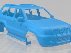 toyota land cruiser prado 120 5 door 2009 printable body car Modèles 3D en vedette