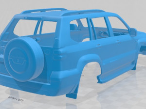 toyota land cruiser prado 120 5 door 2009 printable body car Modèles 3D en vedette