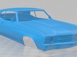 chevelle ss 454 ls5 convertible 1971 printable body car Modelo de impresión 3D