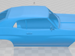 chevelle ss 454 ls5 convertible 1971 printable body car Modelo de impresión 3D