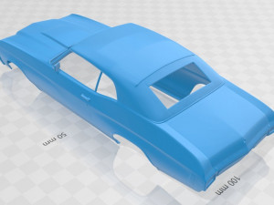 chevelle ss 454 ls5 convertible 1971 printable body car Modelo de impresión 3D