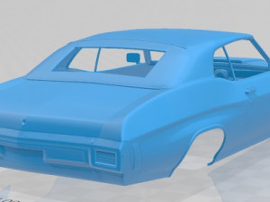 chevelle ss 454 ls5 convertible 1971 printable body car Modelo de impresión 3D