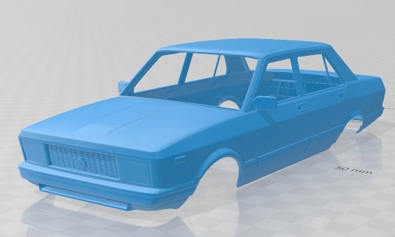 fiat argenta 1981 printable body car 3D Принт Модель .c4d .max .obj .3ds .fbx .stl .blend 