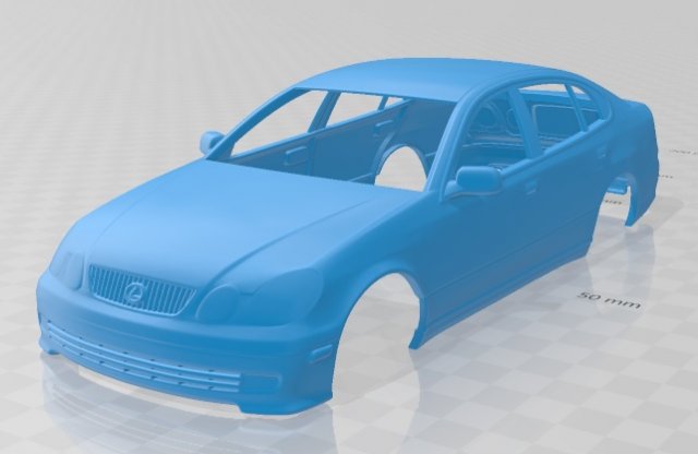 lexus gs 2004 printable body car Modello di stampa 3D .c4d .max .obj .3ds .fbx .stl .blend 
