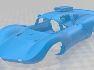 Chaparral 2D Carro de corrida com interior 1966 3D model - Baixar Veículos  no