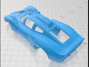 chaparral 2d 1966 printable body car Modelo de Impressão 3D