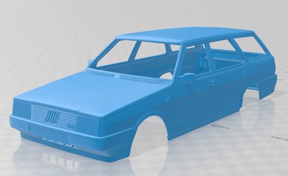fiat regata weekend 1984 printable body car Modèles 3D en vedette .c4d .max .obj .3ds .fbx .stl .blend 