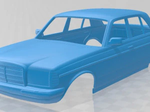 mercedes benz w123 sedan 1975 printable body car 3D Print Model