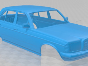 mercedes benz w123 sedan 1975 printable body car Modelo de Impressão 3D
