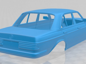 mercedes benz w123 sedan 1975 printable body car Modelo de Impressão 3D