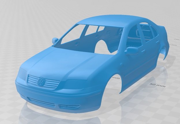 volkswagen jetta sedan 2003 printable body car Modèles 3D en vedette .c4d .max .obj .3ds .fbx .stl .blend 