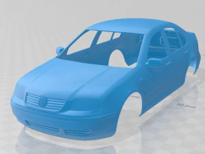 volkswagen jetta sedan 2003 printable body car 3D Print Model