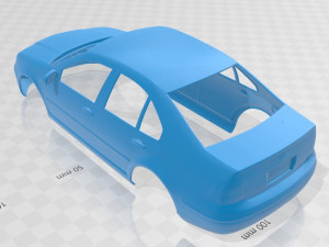 volkswagen jetta sedan 2003 printable body car Modèles 3D en vedette
