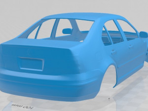 volkswagen jetta sedan 2003 printable body car Modèles 3D en vedette