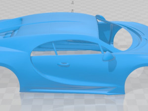 bugatti chiron 2017 printable body car Modello di stampa 3D