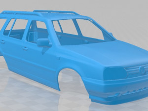 volkswagen golf variant 1993 printable body car 3D-Druckmodell