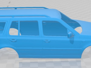 volkswagen golf variant 1993 printable body car 3D-Druckmodell