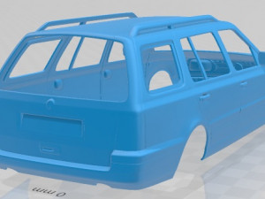volkswagen golf variant 1993 printable body car 3D-Druckmodell