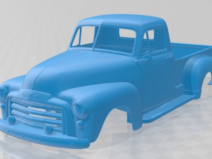 9300 pickup 1952 printable body car 3D Print Model