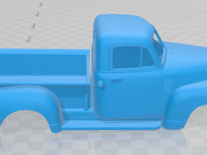 9300 pickup 1952 printable body car 3D Print Model