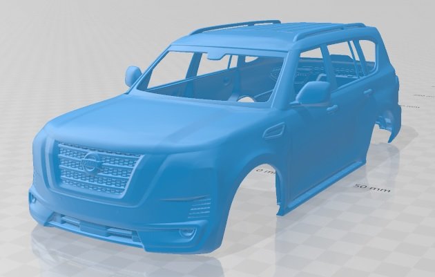 nissan patrol ti l 2020 printable body car Model Cetak 3D .c4d .max .obj .3ds .fbx .stl .blend