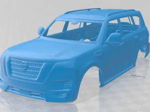 Nissan Patrulha Ti L 2020 carroceria imprimível Modelo de Impressão 3D