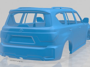 nissan patrol ti l 2020 printable body car Model Cetak 3D