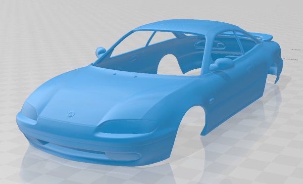 mazda mx-6 1992 printable body car 3D 打印模型 .c4d .max .obj .3ds .fbx .stl .blend 