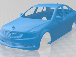 mercedes benz c-class saloon 2010 printable body car Modelo de impresión 3D