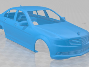 mercedes benz c-class saloon 2010 printable body car 3D Print Model