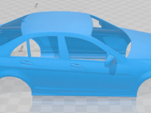 mercedes benz c-class saloon 2010 printable body car 3D Print Model