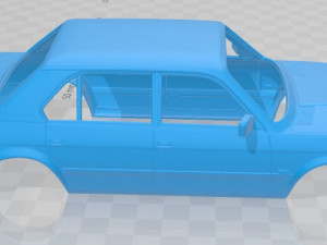 serie 5 e28 sedan 1987 printable body car Model do druku 3D