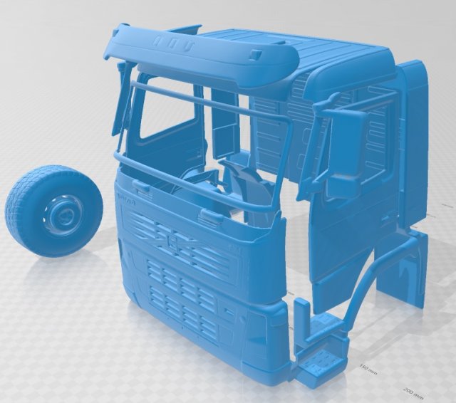 volvo fm truck 2010 printable truck 3D Print Model .c4d .max .obj .3ds .fbx .stl .blend 