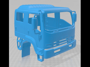 isuzu fts 800 2014 printable cabin truck 3D Принт Модель
