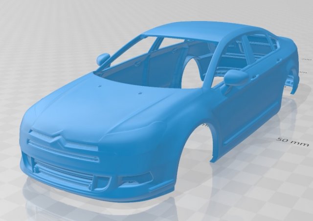 citroen c5 2011 printable body car 3D Baskı Modeli .c4d .max .obj .3ds .fbx .stl .blend 