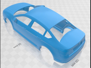 citroen c5 2011 printable body car 3D Baskı Modeli