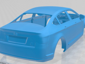 citroen c5 2011 printable body car 3D Baskı Modeli