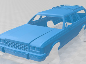 country squire 1986 printable body car 3D Print Model