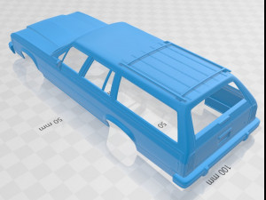country squire 1986 printable body car 3D Принт Модель