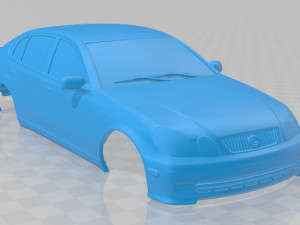lexus gs 2004 printable body car 3D Baskı Modeli