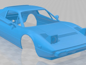 ferrari 308 gts 1986 printable body car 3D Print Model