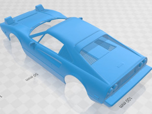ferrari 308 gts 1986 printable body car 3D Print Model